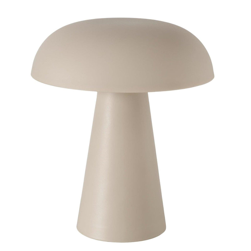 Boltze home led tafellamp adelia beige ø15xh17,5cm