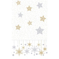 Duni tafellaken snowstars white 138x220