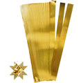 Vlechtstroken, l: 73 cm, d 11,5 cm, b: 25 mm, goud, 100 stroken 1 doos
