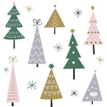 Duni servetten noel trees 33x33cm