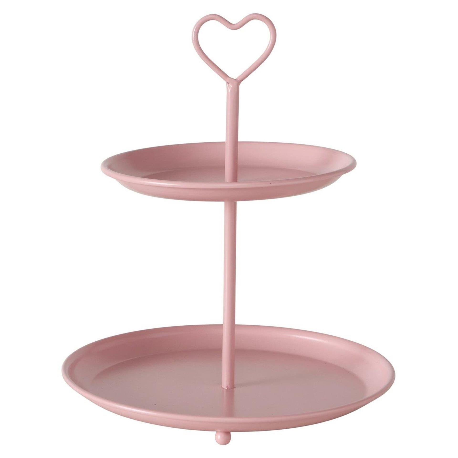 Boltze home etagère posita roze ø21xh25cm