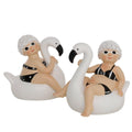 Boltze home figuur vrouw dolores 15x11x13,5cm 2 assorti