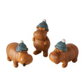 Boltze home figuur nijlpaard wilhelmy 4x3,5x6,5cm 3 assorti
