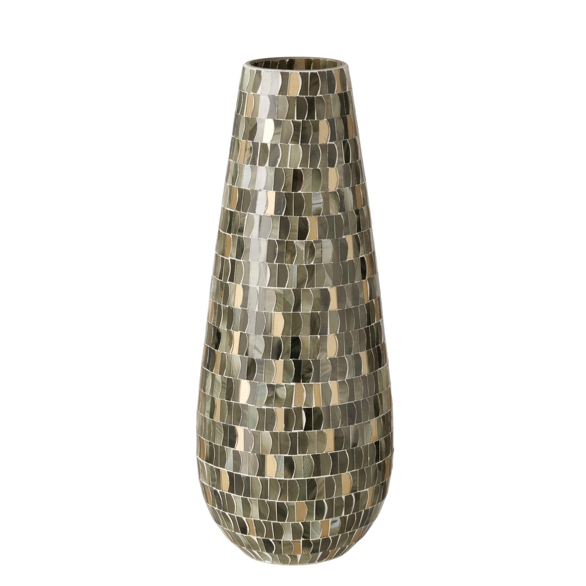 Boltze home vaas dillay mozaïek glas ø17xh45cm
