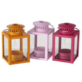 Boltze home lantaarn kimba 6x6x10,5cm 3 assorti