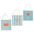 Boltze home wandbord summer spritz 20x20x0,5cm 3 assorti