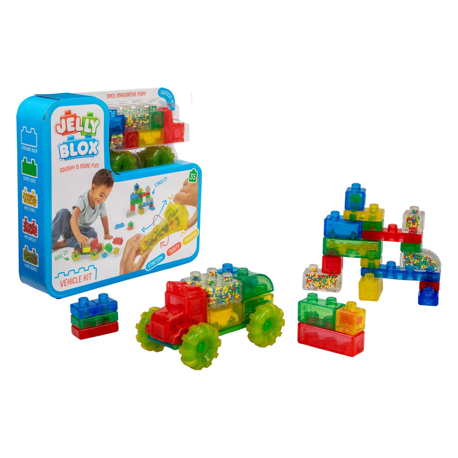 Goliath jelly blox - voertuigen set - 35dlg.