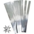 Vlechtstroken, l: 45 cm, b: 15 mm, d 6,5 cm, zilver, 100 stroken 1 doos