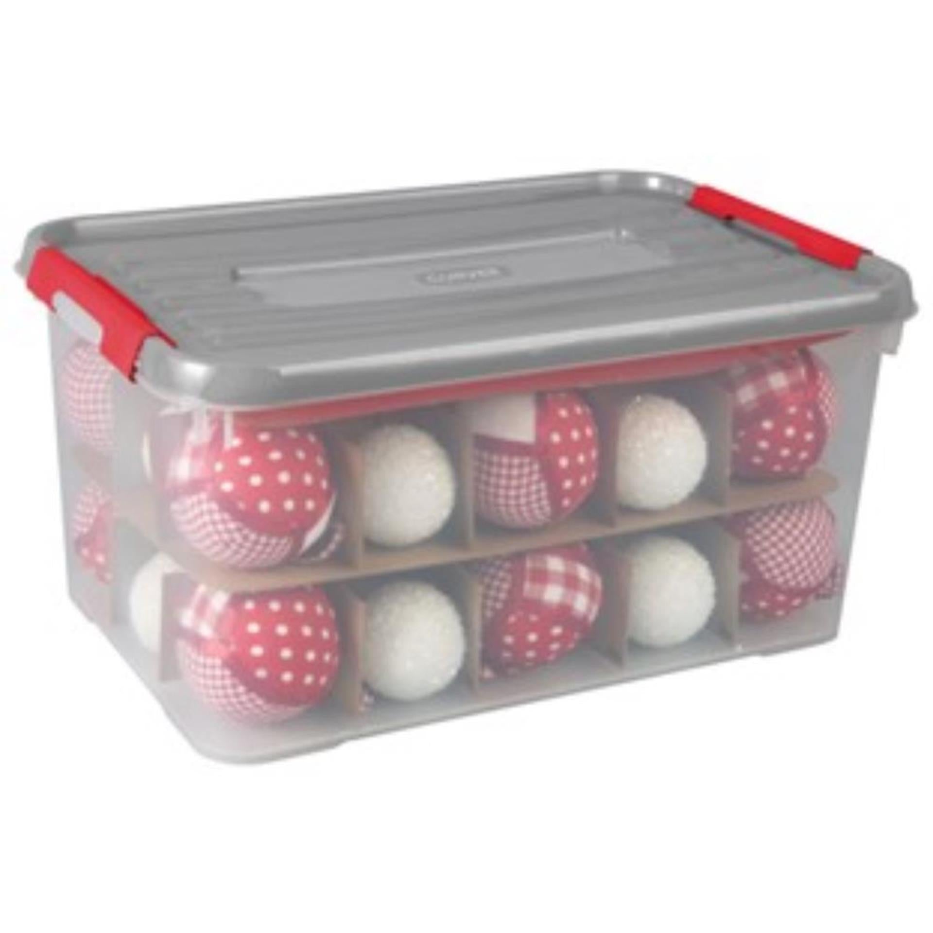 Curver kerstballen opbergbox 20l