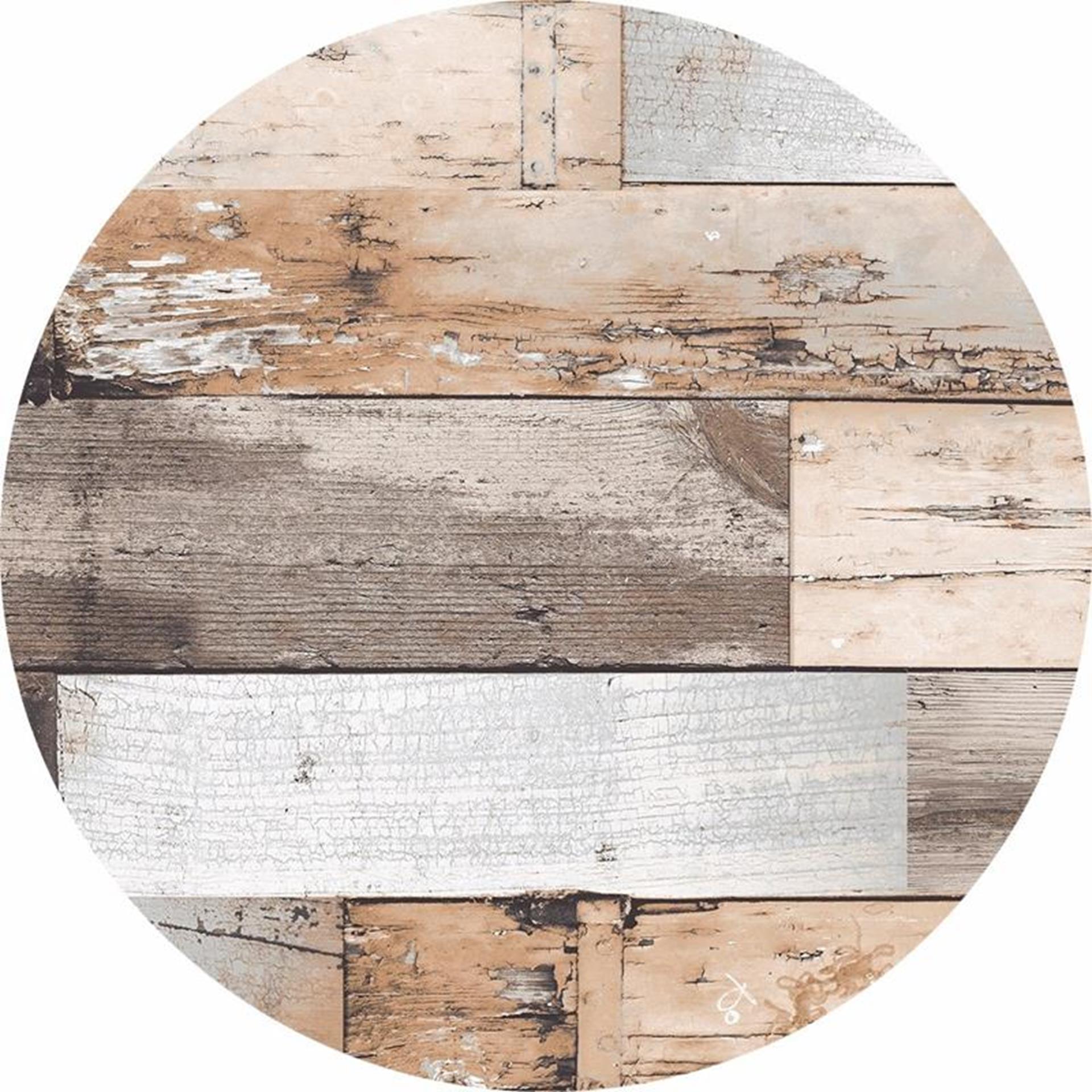 Wicotex tafelzeil rond 160cm woody bruin