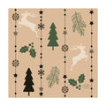 Duni servetten natural yuletid 24x24cm