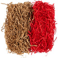 Crinkle papier, l: 25-30 cm, b: 3 mm, bruin, rood, 2x50 gr 1 doos