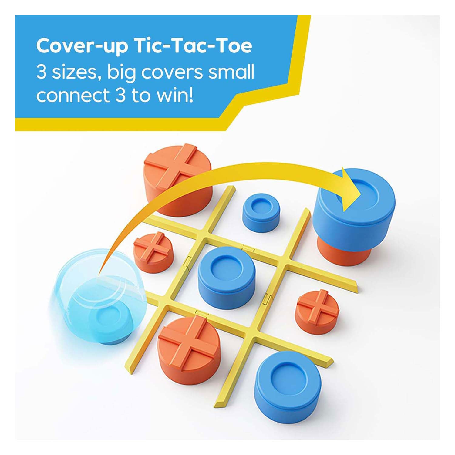 Giiker Tic-Tac-Toe Bolt Game gelb