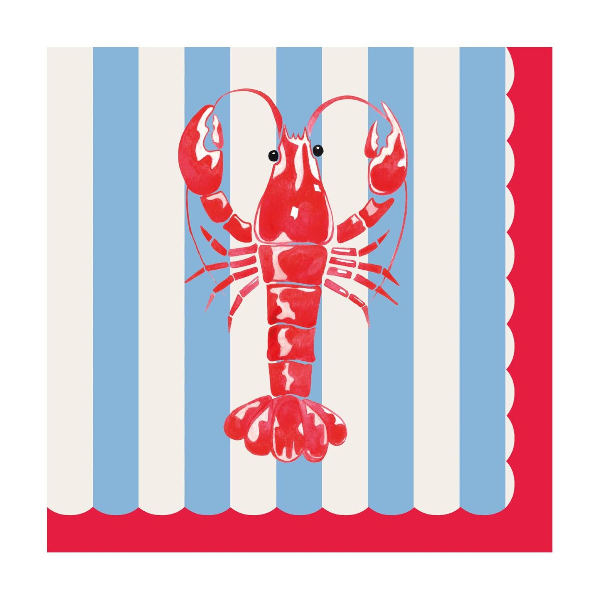 Duni servetten crayfish tide 33cm