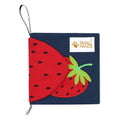My first book - kleurrijk fruit stoffen babyboekje - 0-12m