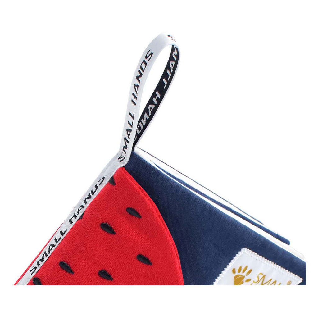 My first book - kleurrijk fruit stoffen babyboekje - 0-12m