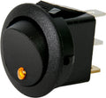 Hp wippschalter rocker switch mini round led yellow