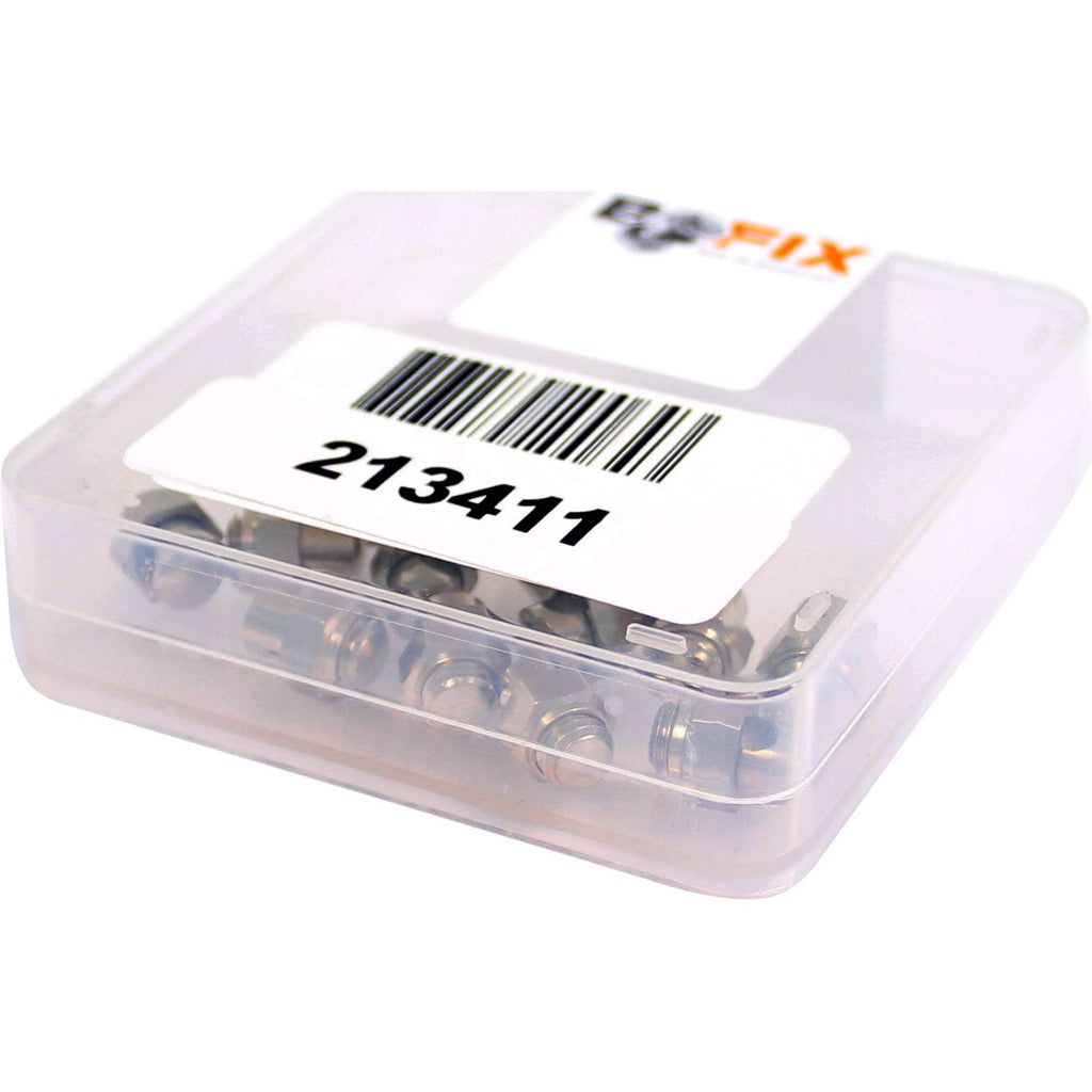 Bofix spatbordoogklembout verchroomd voor bleumels spatbord (12 stuks)