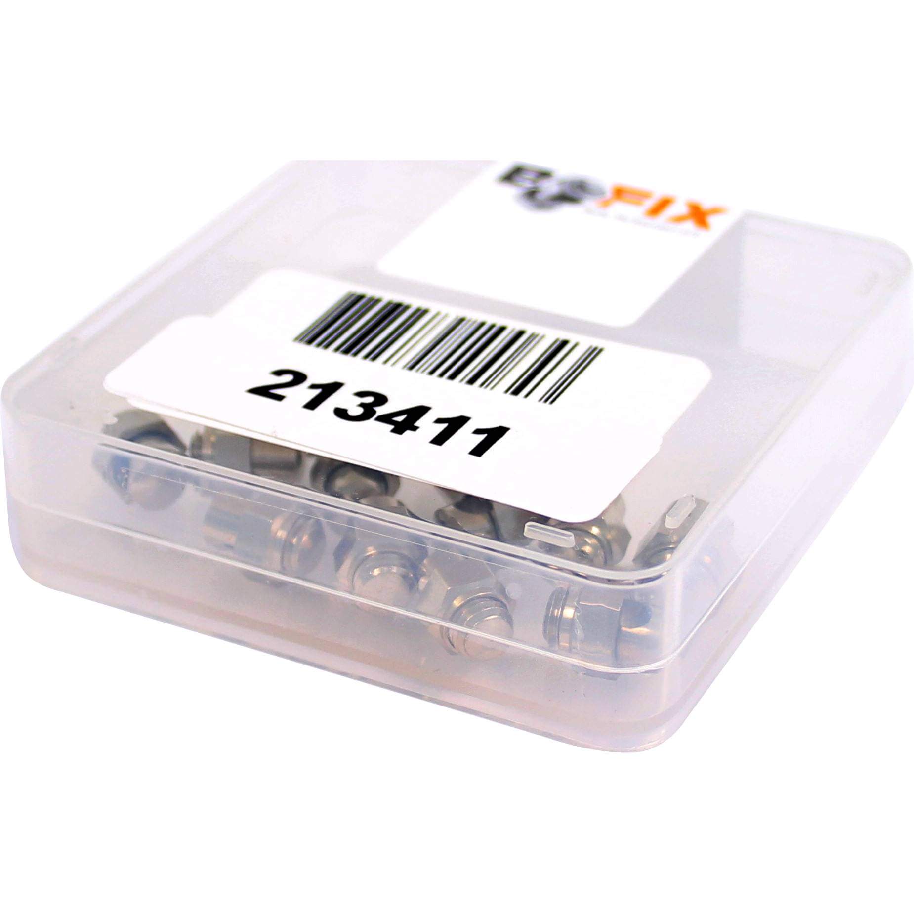 Bofix spatbordoogklembout verchroomd voor bleumels spatbord (12 stuks)