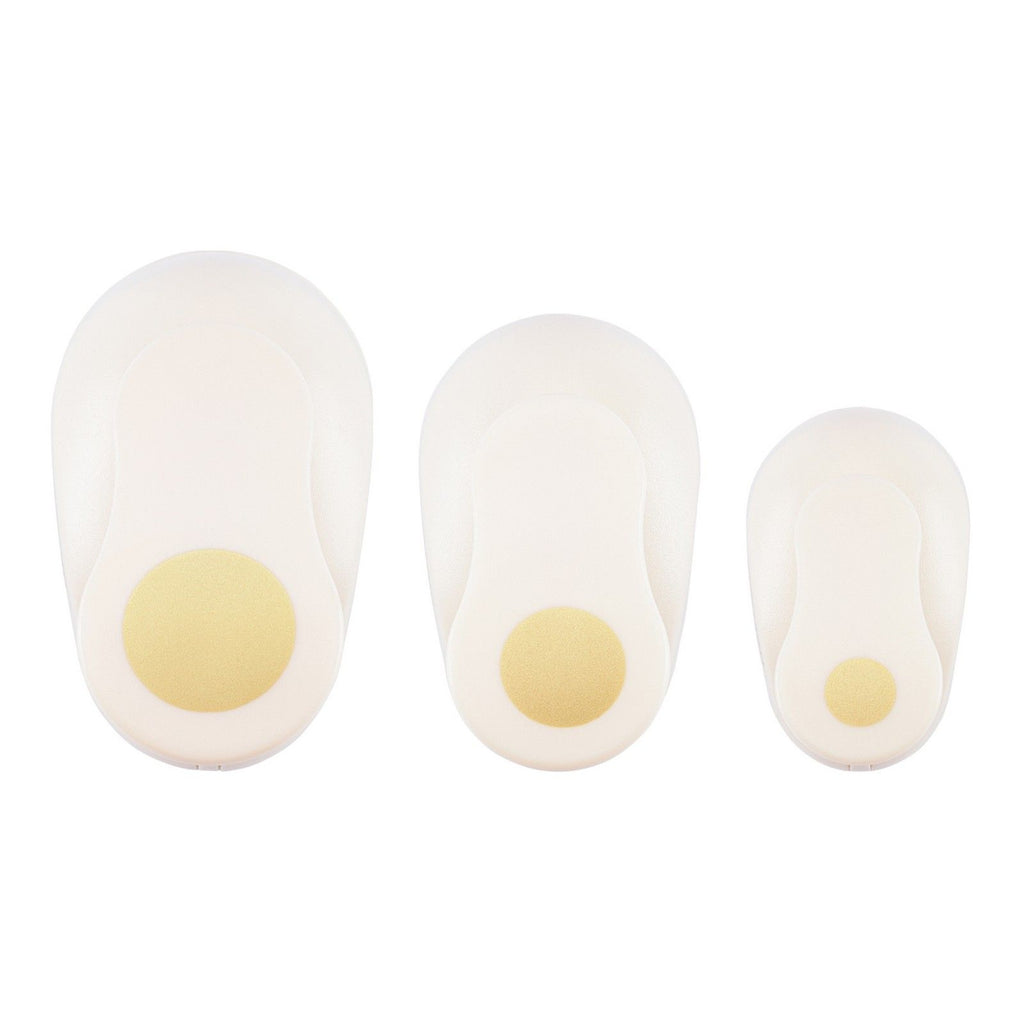 Vaessen creative pons set - figuurpons - cirkels - 3 st. - 8 mm tot 2,5 cm
