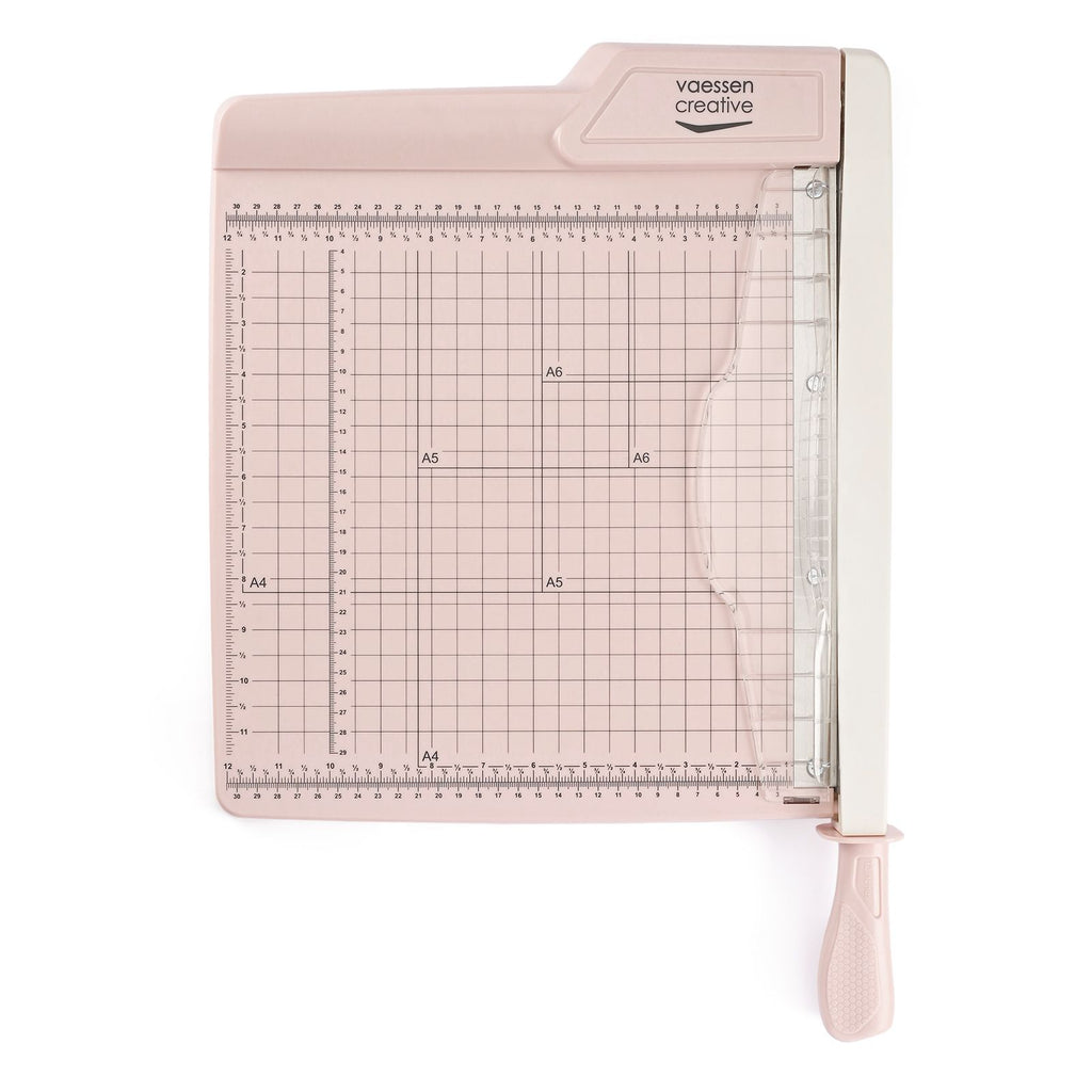 Vaessen creative guillotine papiersnijder - 30,5 x 30,5 cm - roze