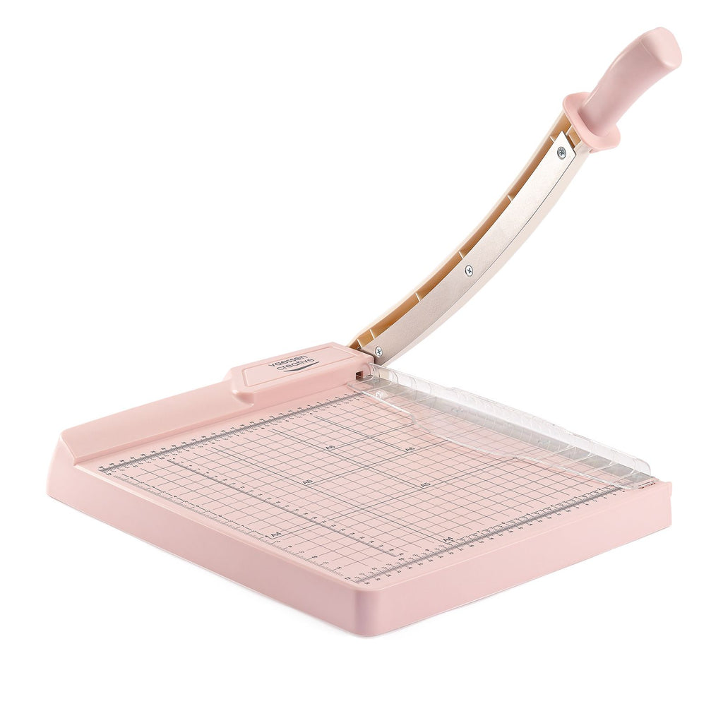 Vaessen creative guillotine papiersnijder - 30,5 x 30,5 cm - roze