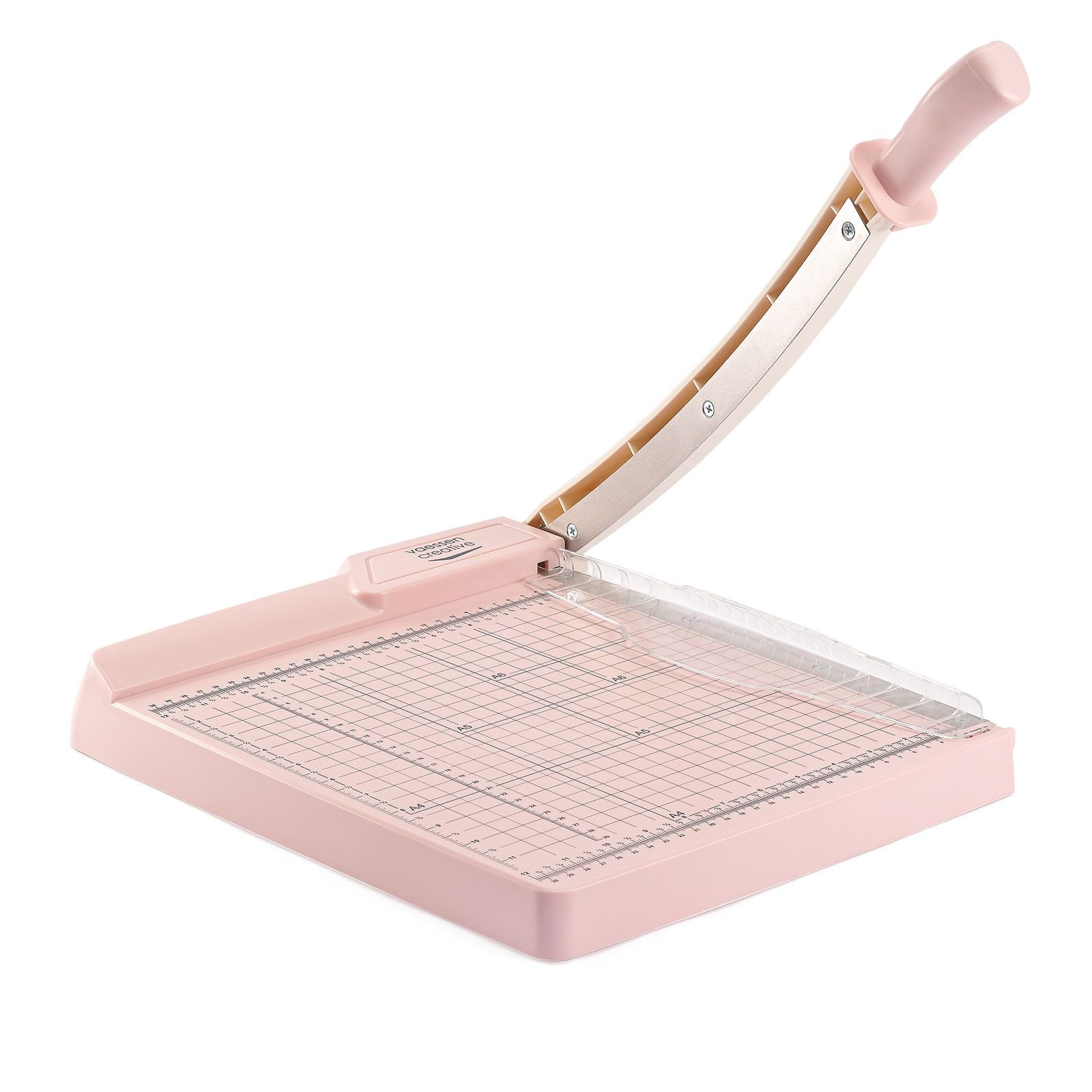 Vaessen creative guillotine papiersnijder - 30,5 x 30,5 cm - roze