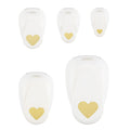 Vaessen creative – figuurponsen set – hart motief – papier – 5 stuks
