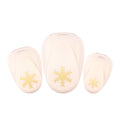 Vaessen creative pons set - figuurpons - sneeuwvlokken - 3 st. - 1,5 tot 3,7 cm
