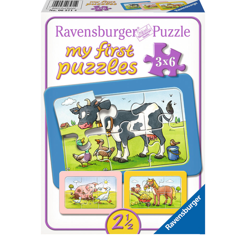 Ravensburger goede vrienden - my first puzzels - 3x6 stukjes - kinderpuzzel