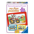 Ravensburger Bagger, Traktor und Muldenkipper, 3x6 Stück.