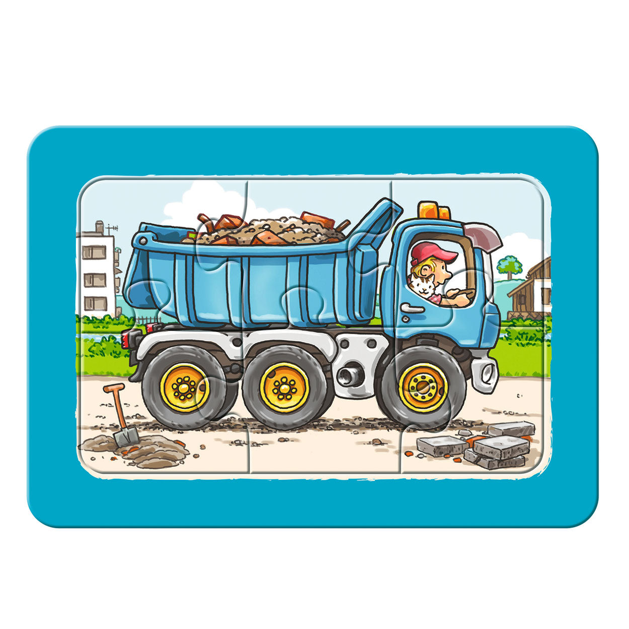Ravensburger Bagger, Traktor und Muldenkipper, 3x6 Stück.