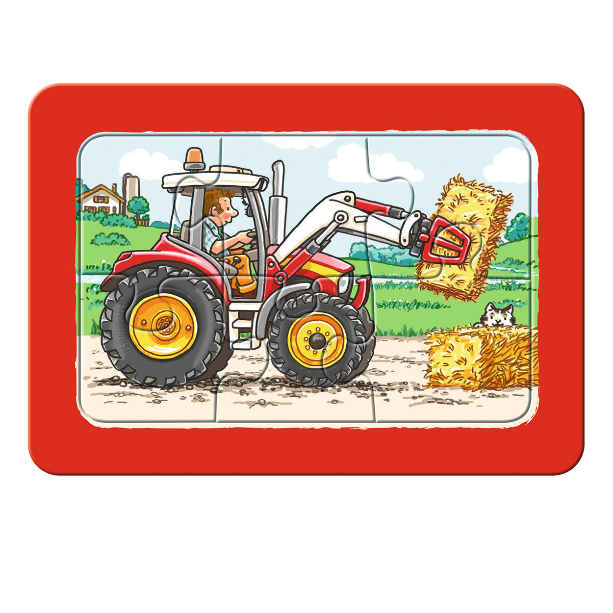 Ravensburger Bagger, Traktor und Muldenkipper, 3x6 Stück.