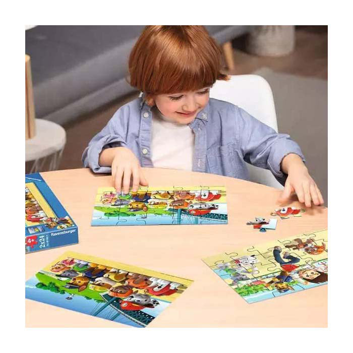Ravensburger Paw Patrol Puzzle - Mutige Hunde, 2x24 Teile.