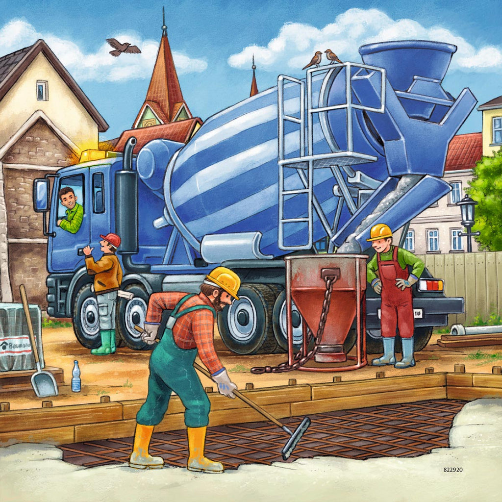 Ravensburger grote bouwvoertuigen 3x49