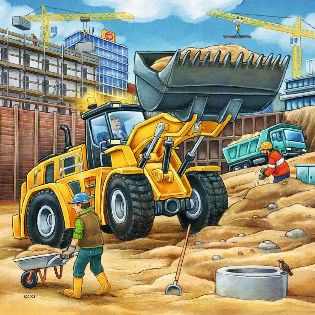 Ravensburger große Baumaschinen, 3x49st.