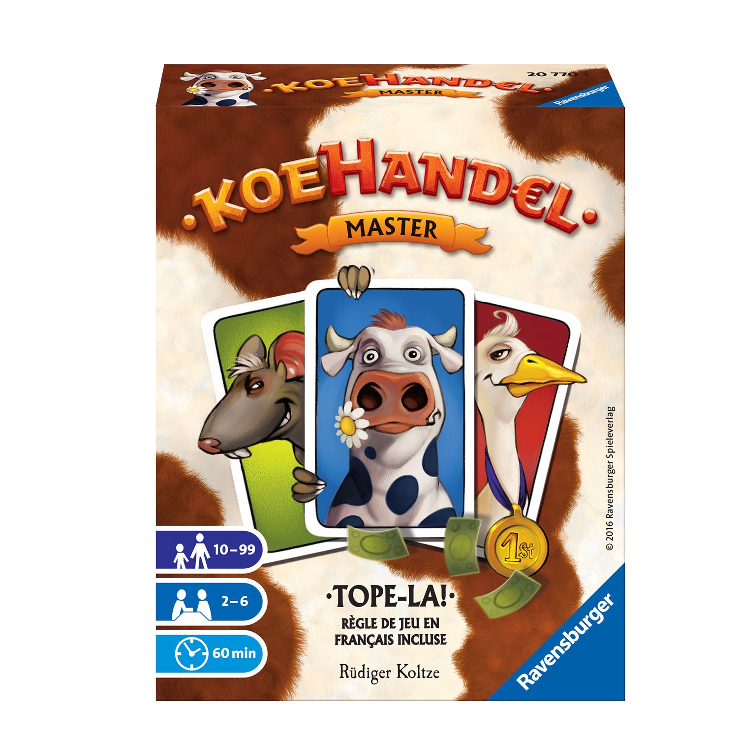 Ravensburger koehandel master kaartspel (nederlands, frans, 2 - 6 spelers, 60 minuten, vanaf 10 jaar)