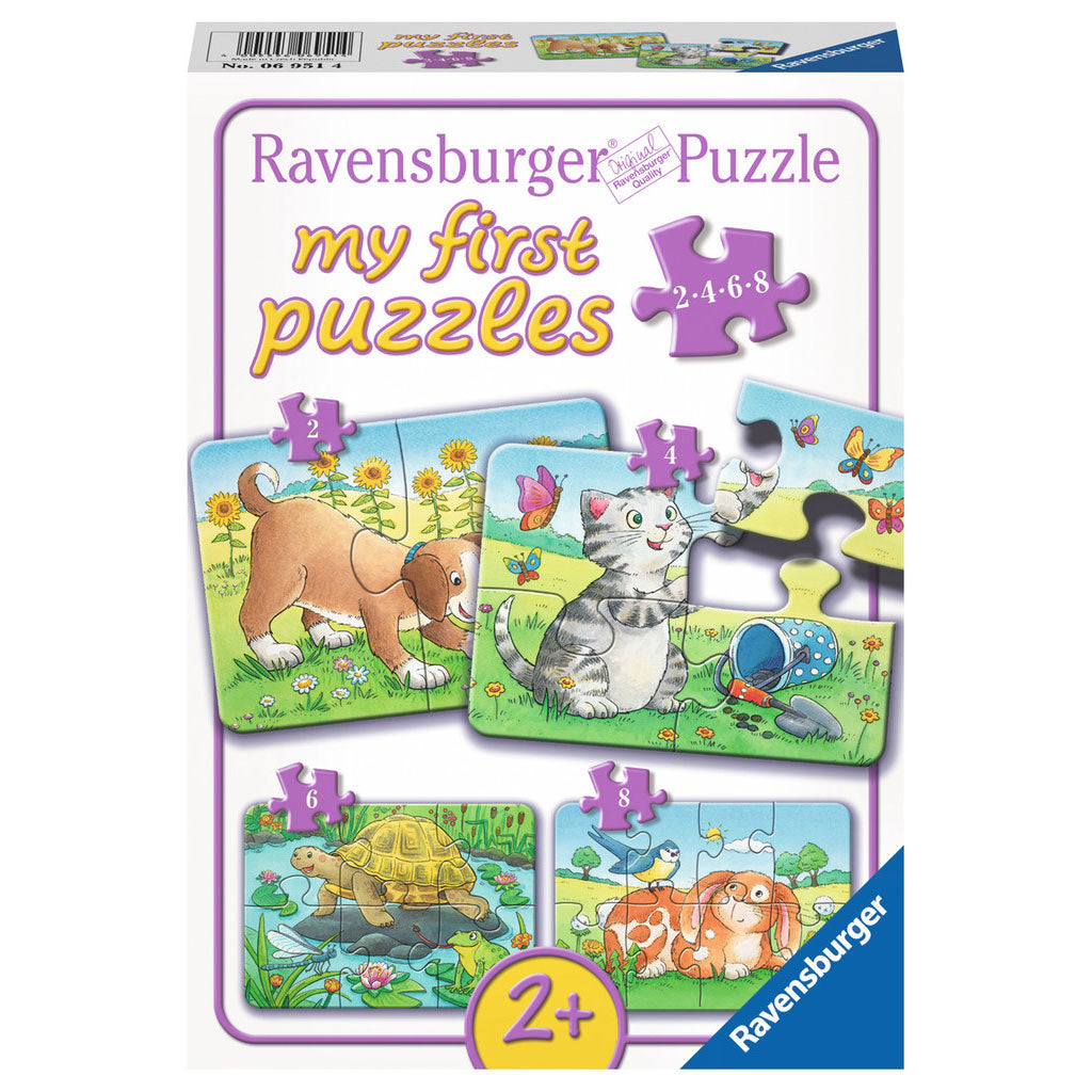 Ravensburger niedliches Haustier-Puzzle, 4-in-1