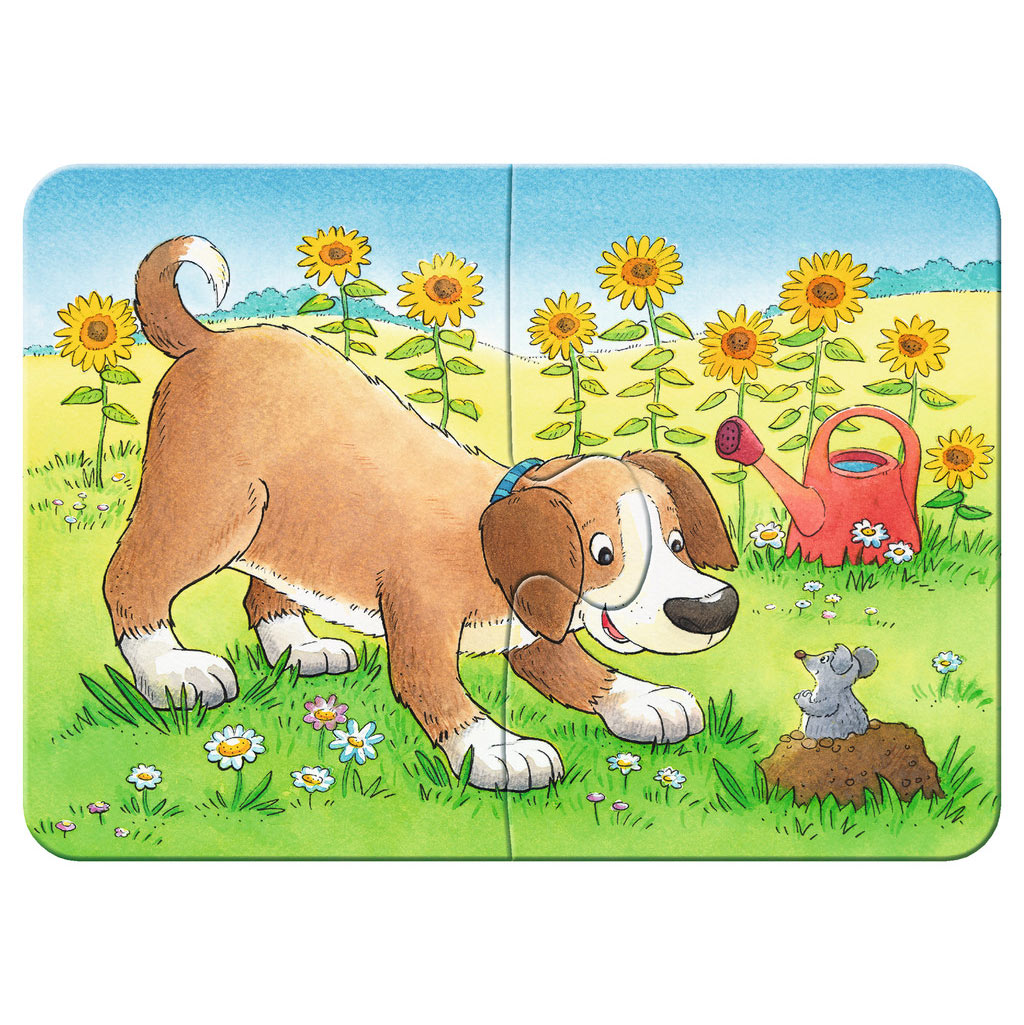 Ravensburger schattige huisdieren- my first puzzels -2+4+6+8 stukjes - kinderpuzzel