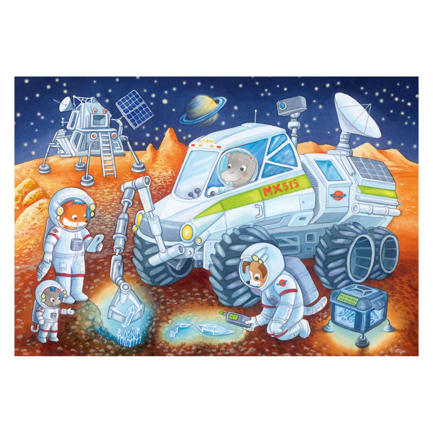 Ravensburger Puzzle Reise durch den Weltraum, 2x24 Teile.