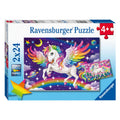Ravensburger Puzzle Einhorn und Pegasus, 2x24 Teile.