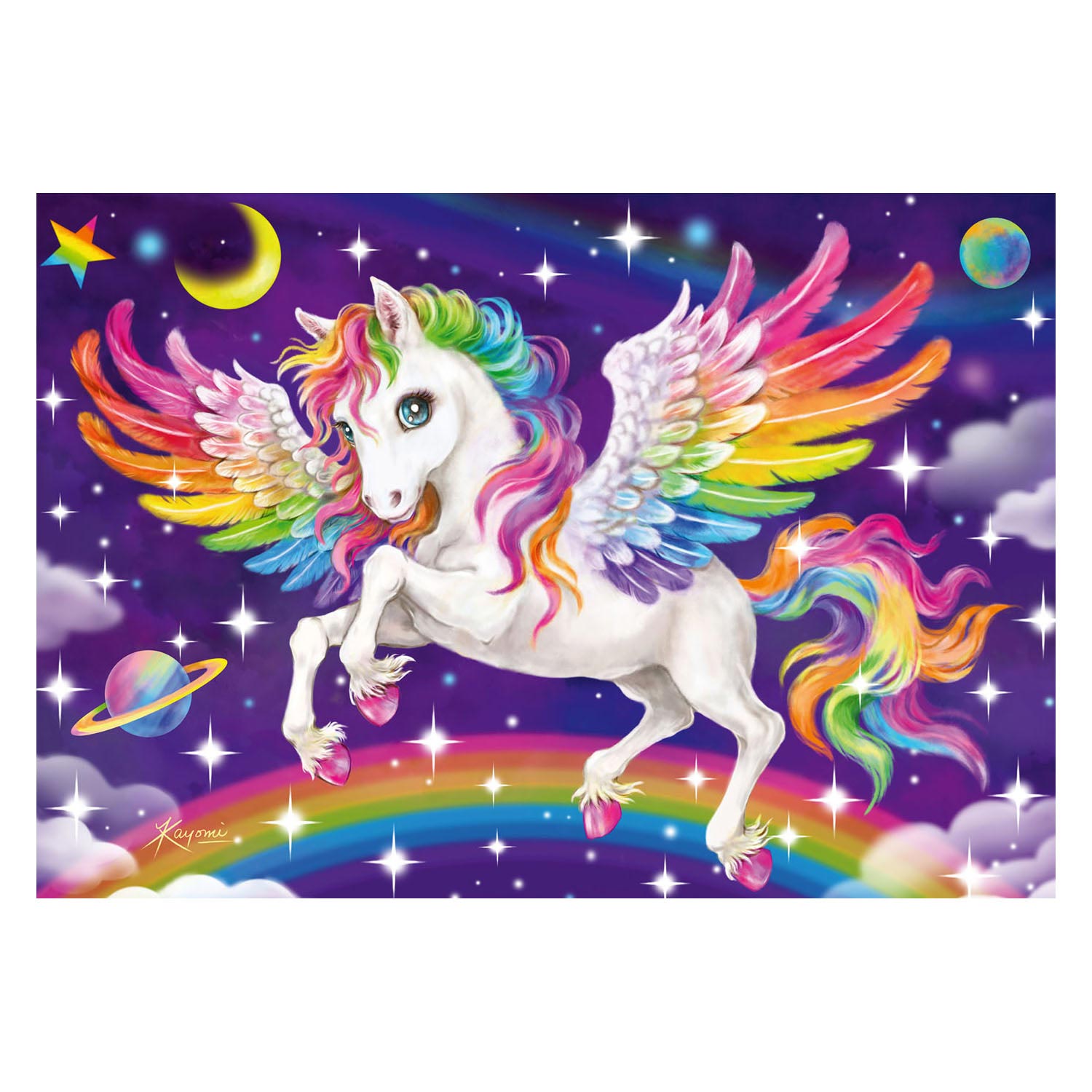 Ravensburger Puzzle Einhorn und Pegasus, 2x24 Teile.