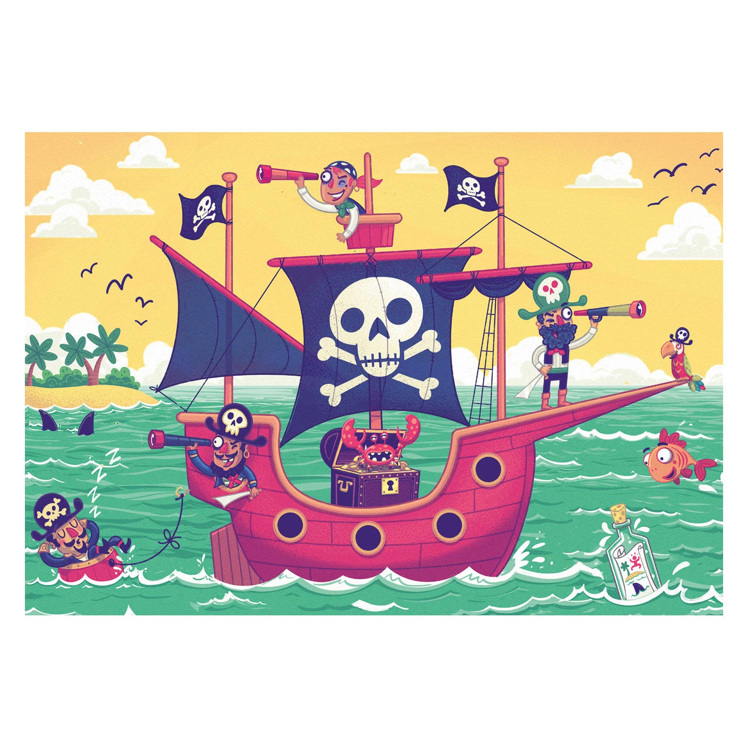 Ravensburger puzzle play - land in zicht, 2x24st.
