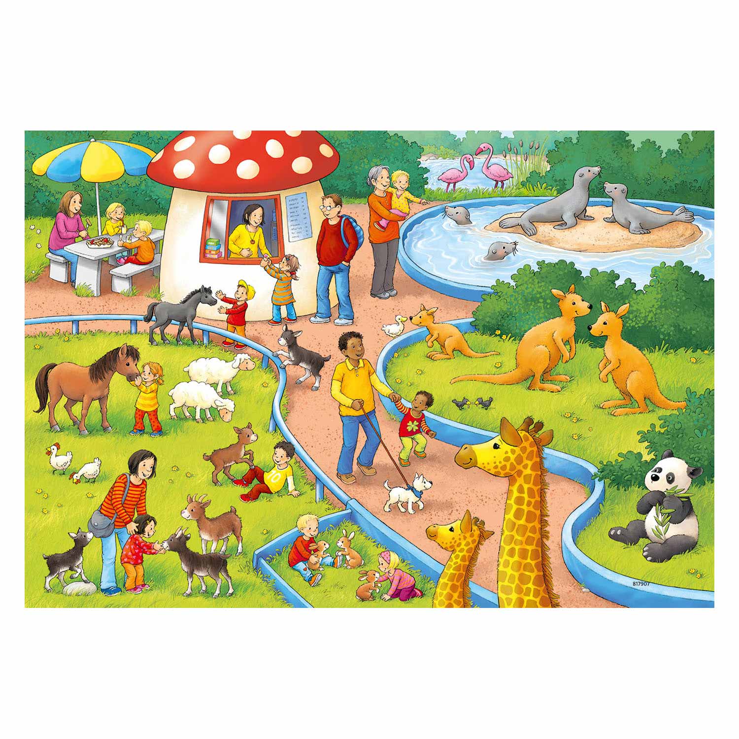 Ravensburger puzzel dag dierentuin 2x24p