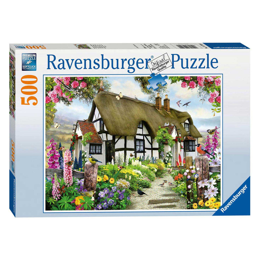 Ravensburger - Puzzle Idyllisches Häuschen 500 Teile.