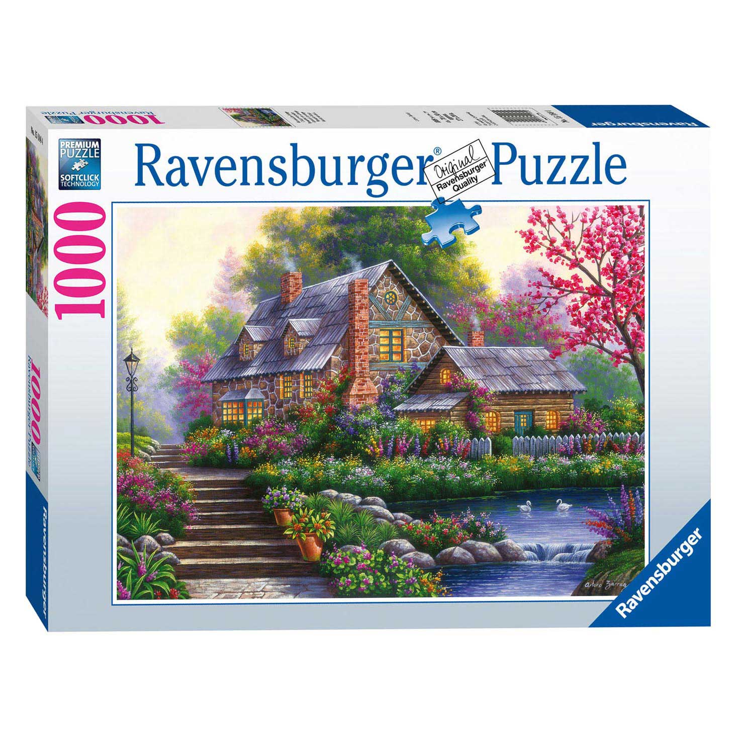 Ravensburger - Puzzle Romantisches Landhaus 1000 Teile.