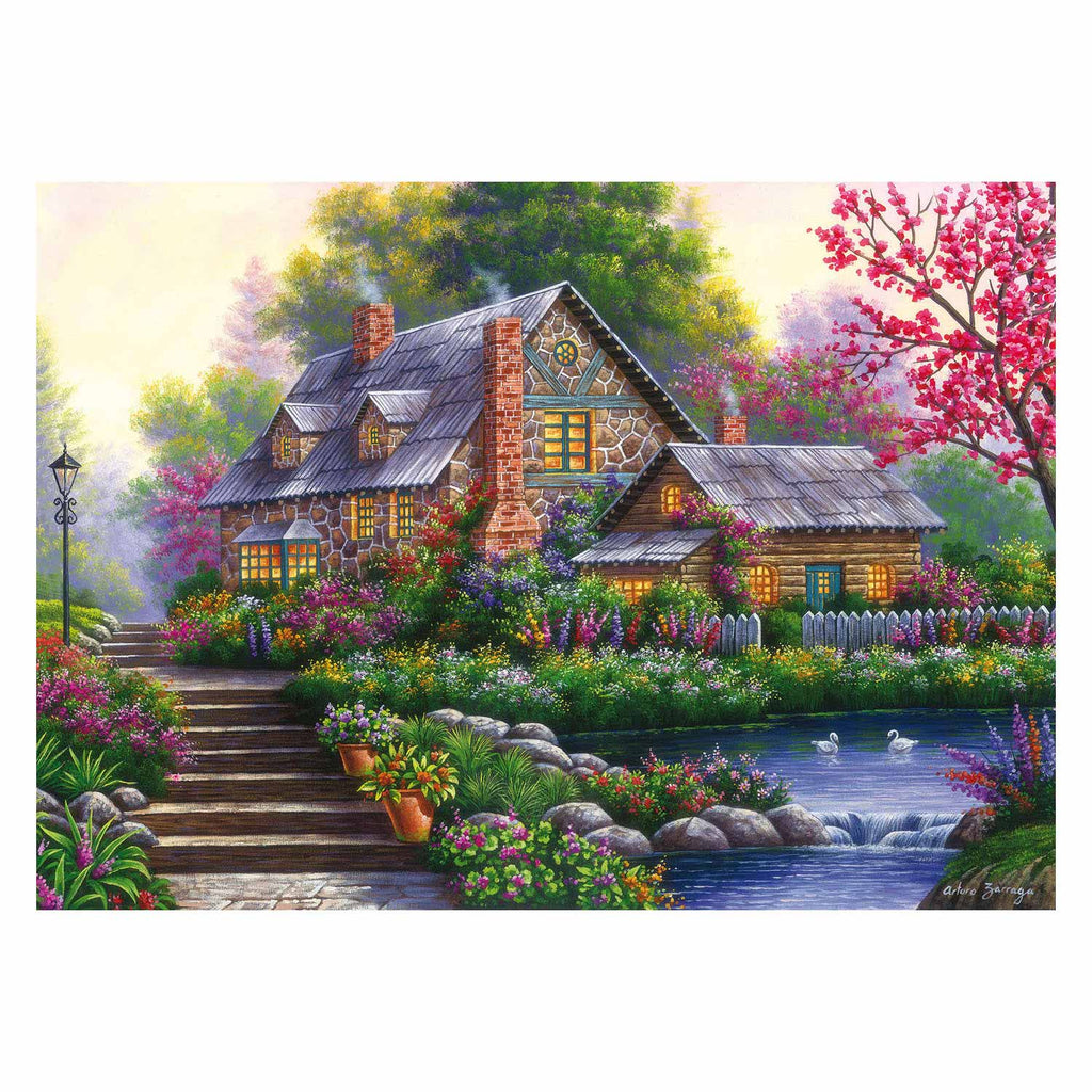 Ravensburger - Puzzle Romantisches Landhaus 1000 Teile.