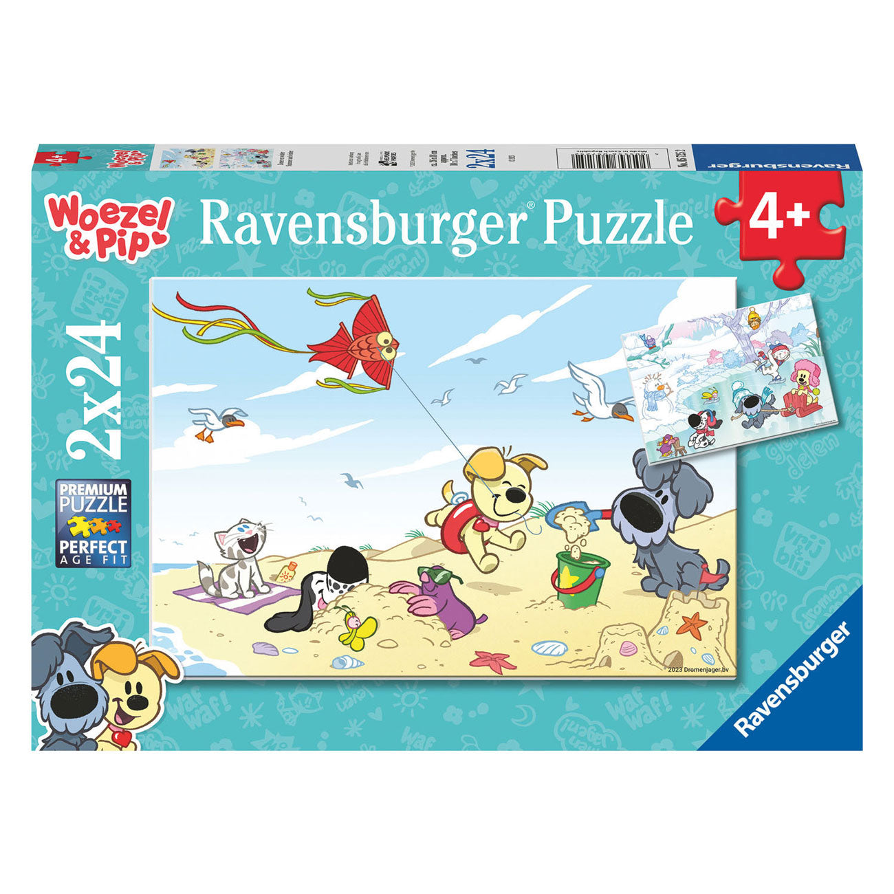 Ravensburger - Woezel Pip Summer and Winter Bein Puzzle 2x24 Teile