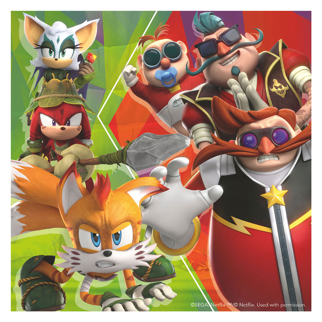 Ravensburger - Sonic Prime Puzzle 3x49 Teile.