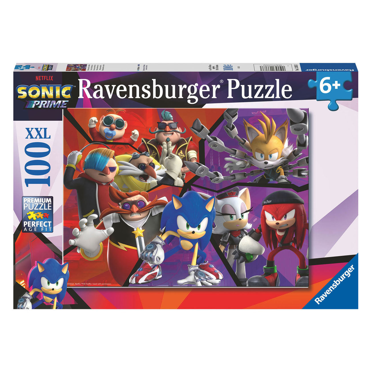 Ravensburger Sonic Prime Puzzle XXL, 100 Teile.